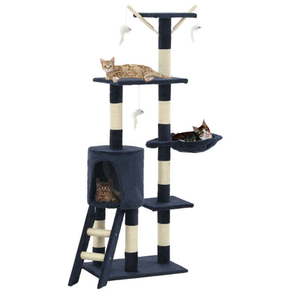 Katzen Kratzbaum 138 cm Mit Sisalpfosten Und Spielplattform - Hobbyfy