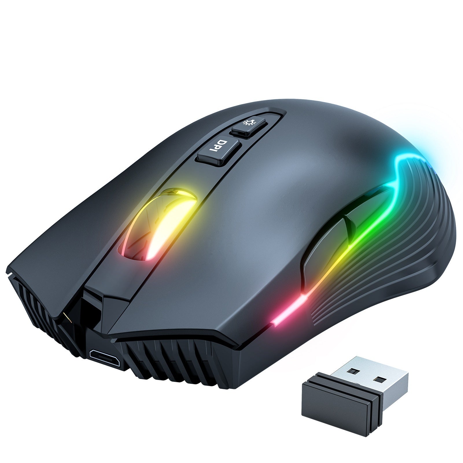 LumenTech Ultralight Leuchtende Bluetooth Kabellose Gaming Maus 24 g - Hobbyfy