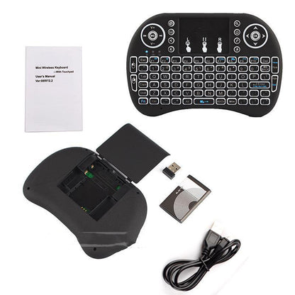 Kabellose Tastatur Mit Beleuchtung & Farbige Touch Fernbedienung - Hobbyfy