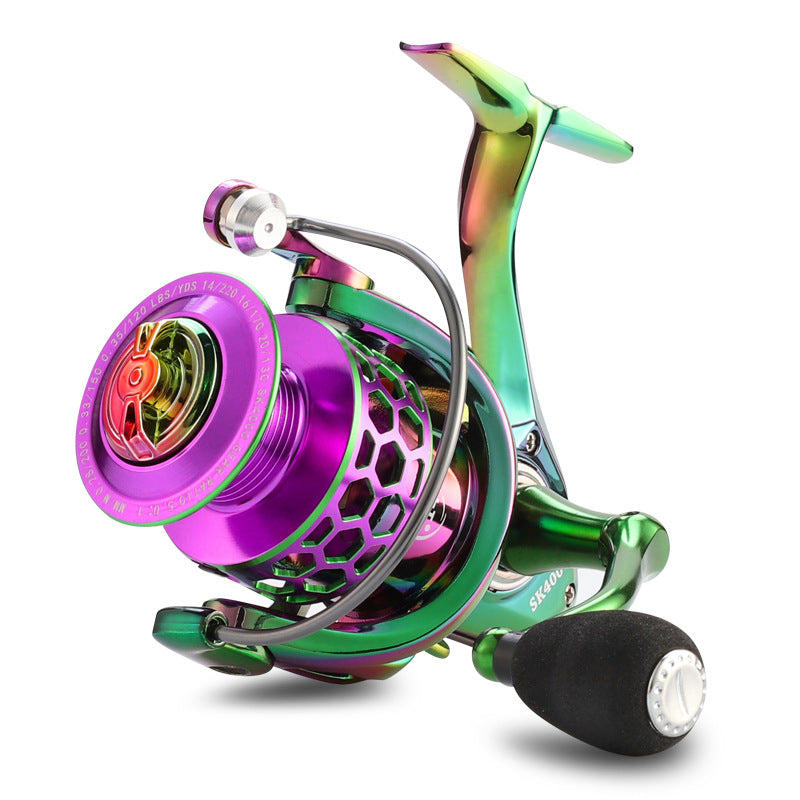 Colorful Spinnrolle Mit Waben-Design - Hobbyfy