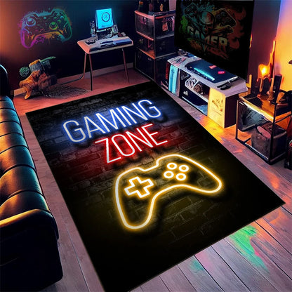NeonLux Premium Polyesterfaser Gaming Teppich Quadrat Sternenhimmel - Hobbyfy
