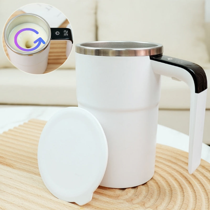 Milksha Elektrischer Kaffeebecher USB Wiederaufladbar Mit Magnetrührwerk IP67 Wasserdicht Edelstahl - Hobbyfy