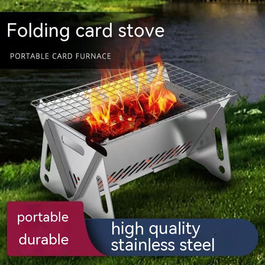 Faltofen Edelstahl Outdoor Für 1-2 Personen Mit Grill Tragbar - Hobbyfy