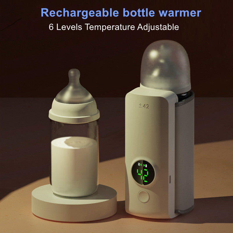 Tragbarer Flaschenwärmer Baby USB – Kabellos, 42 °C - Hobbyfy