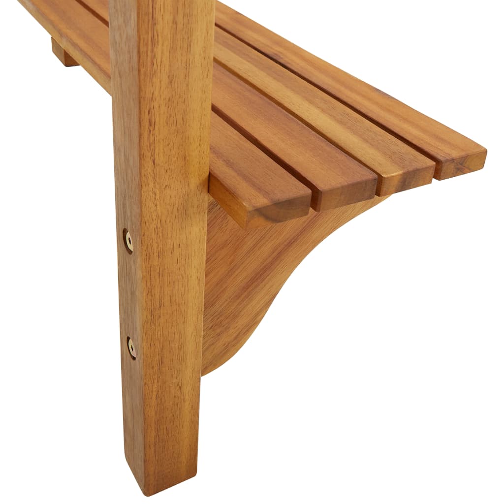 Balkon Stehtisch Aus Akazienholz 90x37x122,5 Zentimeter Wetterfest - Hobbyfy