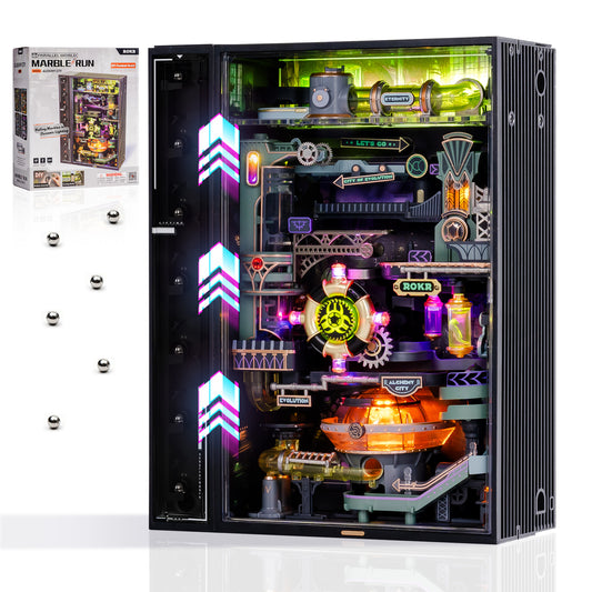 ROKR DIY Alchemist City Pinball Track Bausatz mit LED