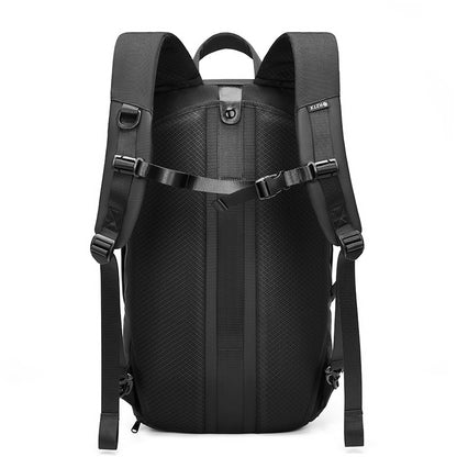 Herren Oxford Rucksack Schwarz Multifunktional für Beruf & Alltag