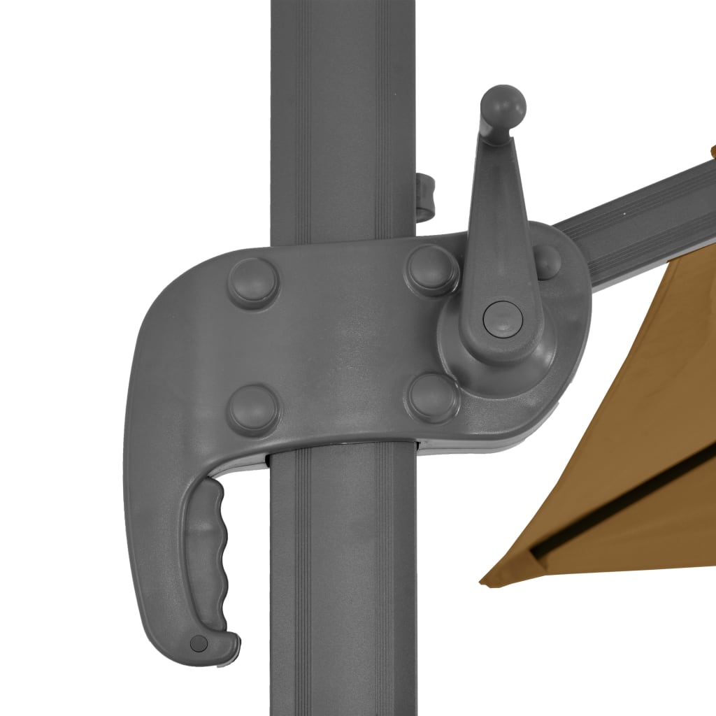 Kantilever-Schirm Mit Aluminium Mast Großzügiger Schatten 400x300 cm - Hobbyfy