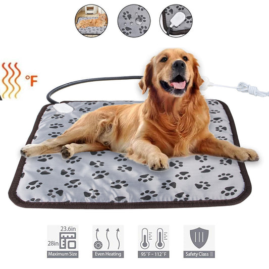 Wärmepad Für Hund Und Katze Mit Wasserfestem Heizkissen mit Kabelschutz - Hobbyfy