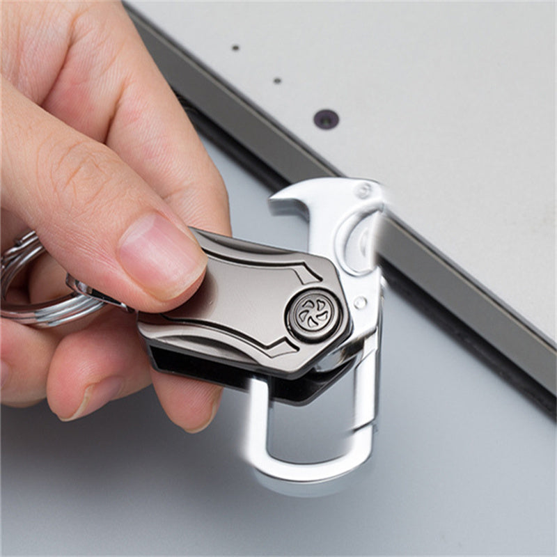 NovaGear 3 In 1 Fidget Spinner Schlüsselanhänger Mit Flaschenöffner Und Taschenmesser - Hobbyfy