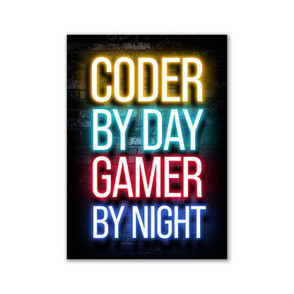 Neon Canvas Gaming Matte - Hobbyfy