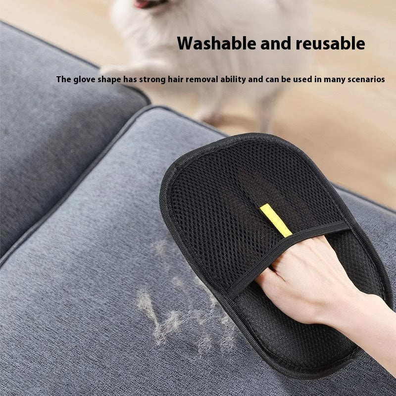 PetCare Pro Fellentferner Handschuh Doppelseiten Silikonborsten