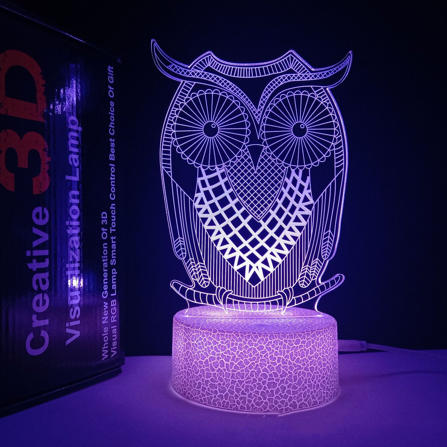 LuminaNova 3D LED Nachtlicht Aus Acryl Mit USB Farbwechsel