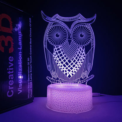 LuminaNova 3D LED Nachtlicht Aus Acryl Mit USB Farbwechsel