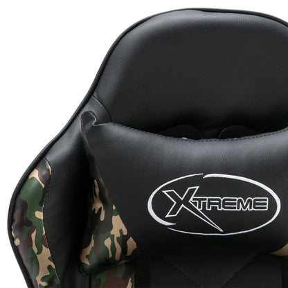 Gaming Chair Mit Fußstütze Camouflage Kunstleder - Hobbyfy
