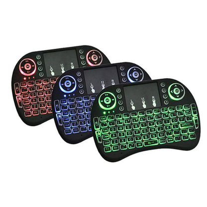 Kabellose Tastatur Mit Beleuchtung & Farbige Touch Fernbedienung - Hobbyfy