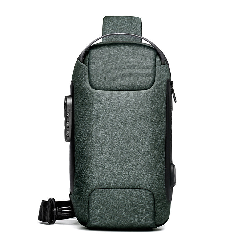 SafeGuard Wasserfest USB-Lade Diebstahl-Schutz Umhängetasche Oxford - Hobbyfy