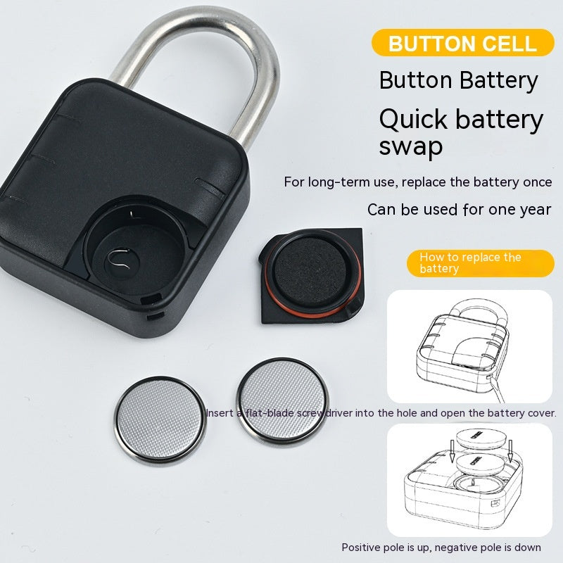 LuxLock Fingerabdruck Schloss Wasserdicht Biometrischer Zugriff - Hobbyfy