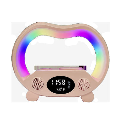 6 In 1 LED Tischleuchte Mit Bluetooth Lautsprecher Und Kabelloses Laden - Hobbyfy