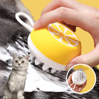 PetSpa 2in1 Silikon Badbürste Massage Kämmfunktion - Hobbyfy