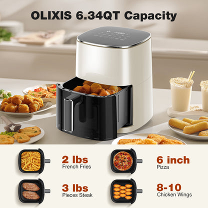 Quadratische Air Fryer Mit Sichtfenster 6-Quart Kapazität 12-in-1 - Hobbyfy