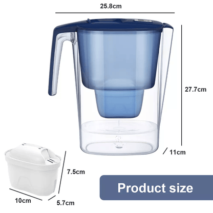 3,6 L Tragbare Wasserfilterkanne Mit Countdown Anzeige - Hobbyfy