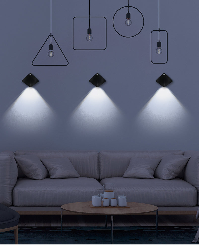 LuminaHaus Intelligente Sensorwandlampe USB Aufladbare Nachtbeleuchtung Mit Bewegungsmelder Und Zwei Lichtquellen - Hobbyfy