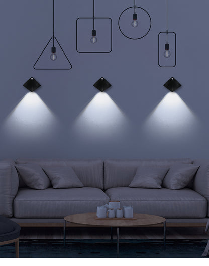 LuminaHaus Intelligente Sensorwandlampe USB Aufladbare Nachtbeleuchtung Mit Bewegungsmelder Und Zwei Lichtquellen - Hobbyfy