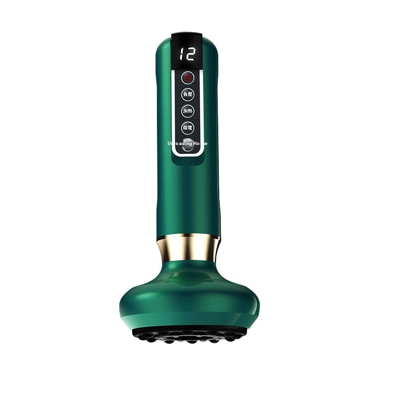VitalPulse Beheiztes Kabelloses Scraping Massagegerät Mit Cupping Funktion Fuer Schmerz Und Stressabbau - Hobbyfy