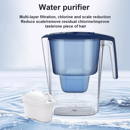 3,6 L Tragbare Wasserfilterkanne Mit Countdown Anzeige - Hobbyfy