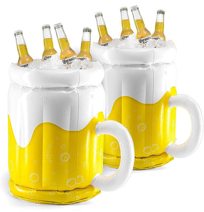 Großes Aufblasbares Bierkrug Getränke Kühler Pool Für Erwachsene 2 In 1 Getränkebecher Partyzubehör - Hobbyfy