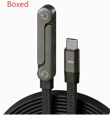 PowerLine 240W USB-C Ladekabel Mit Faltbarem Standfuß - Hobbyfy