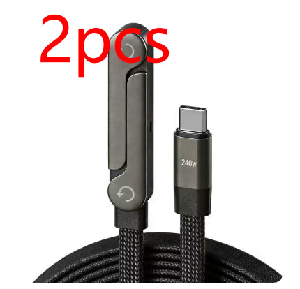 PowerLine 240W USB-C Ladekabel Mit Faltbarem Standfuß - Hobbyfy