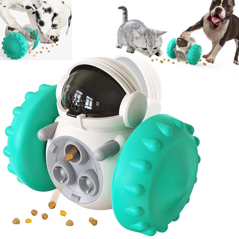 Intelligentes Spielzeugauto Für Katzen Und Hunde Langsames Fressen Mit Balance System - Hobbyfy