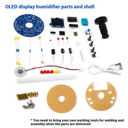 DIY Kit USB Befeuchter  Mit OLED Anzeige Temp Luftfeuchtigkeit