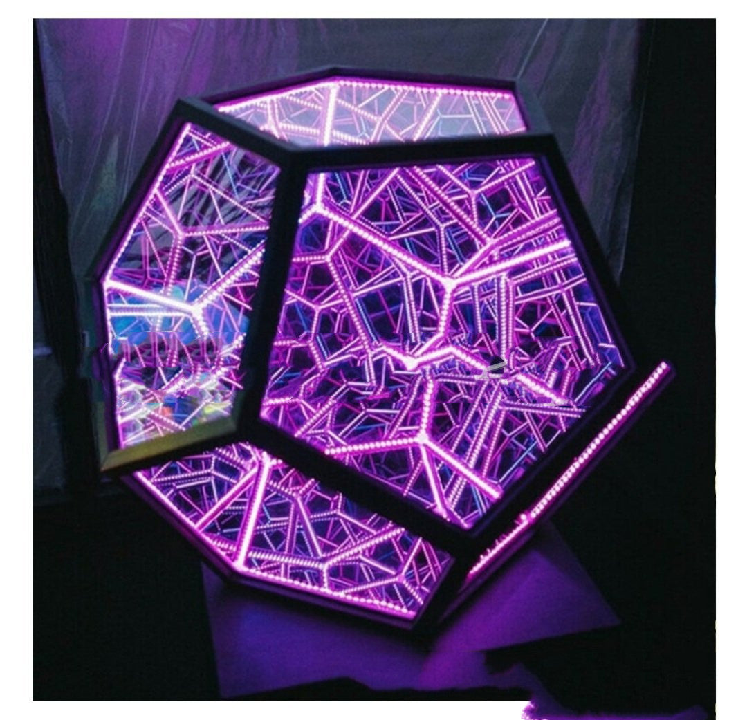 LED Dodekaeder Nachtlicht Projektor mit Farbwechsel - Hobbyfy
