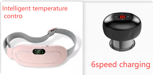 LunaTherm Menstruations Heizgürtel Mit Vibrationsmassage USB Aufladbar