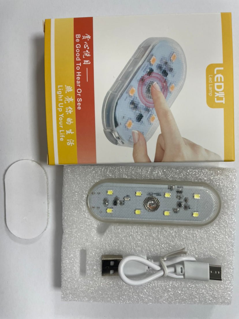 Auto USB Ambientlampe Vier Farben IceBlue Blau Weiss Pink - Hobbyfy