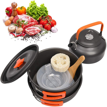 Faltbares Picknick Geschirr Aluminium Set Für 2-3 Personen - Hobbyfy