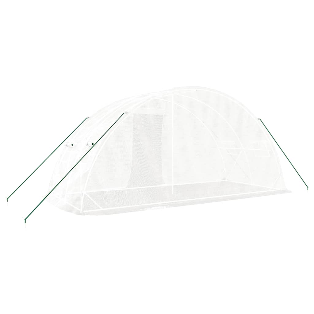 Gewächshaus Stahlrahmen 10 m2 Nutzfläche 5 x 2 x 2,3 m - Hobbyfy