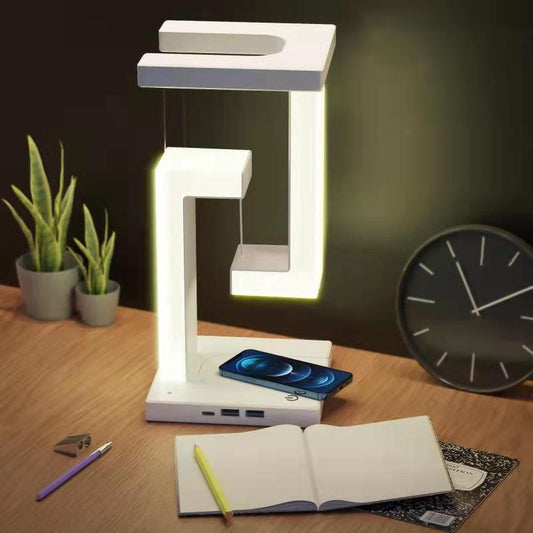 Creative Schwebende Balance Lampe Mit Kabellosem Laden Für Smartphone