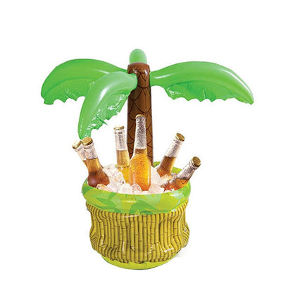 Aufblasbarer Palmenkühler Für Getränke Und Bier Eis Kübel Pool Party - Hobbyfy