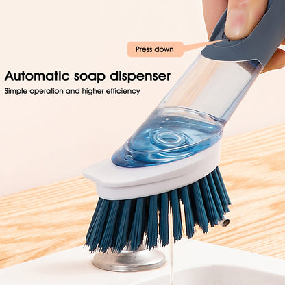 Spülbürste Lang Griff Mit Seifenspender Multifunktional - Hobbyfy