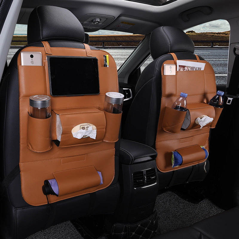 Leder Autositz Rückenlehnen Organizer Faltbar - Hobbyfy