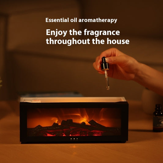 New Flame Aromatherapie Diffuser Mit 150 Ml Tank 3D Flammen Design