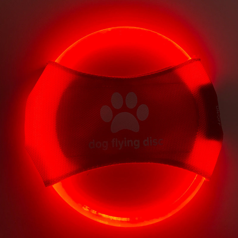 LED Frisbee Hundespielzeug USB Aufladbar Nachtspiel Leuchtend Sichtbar Für Training Und Spiel - Hobbyfy