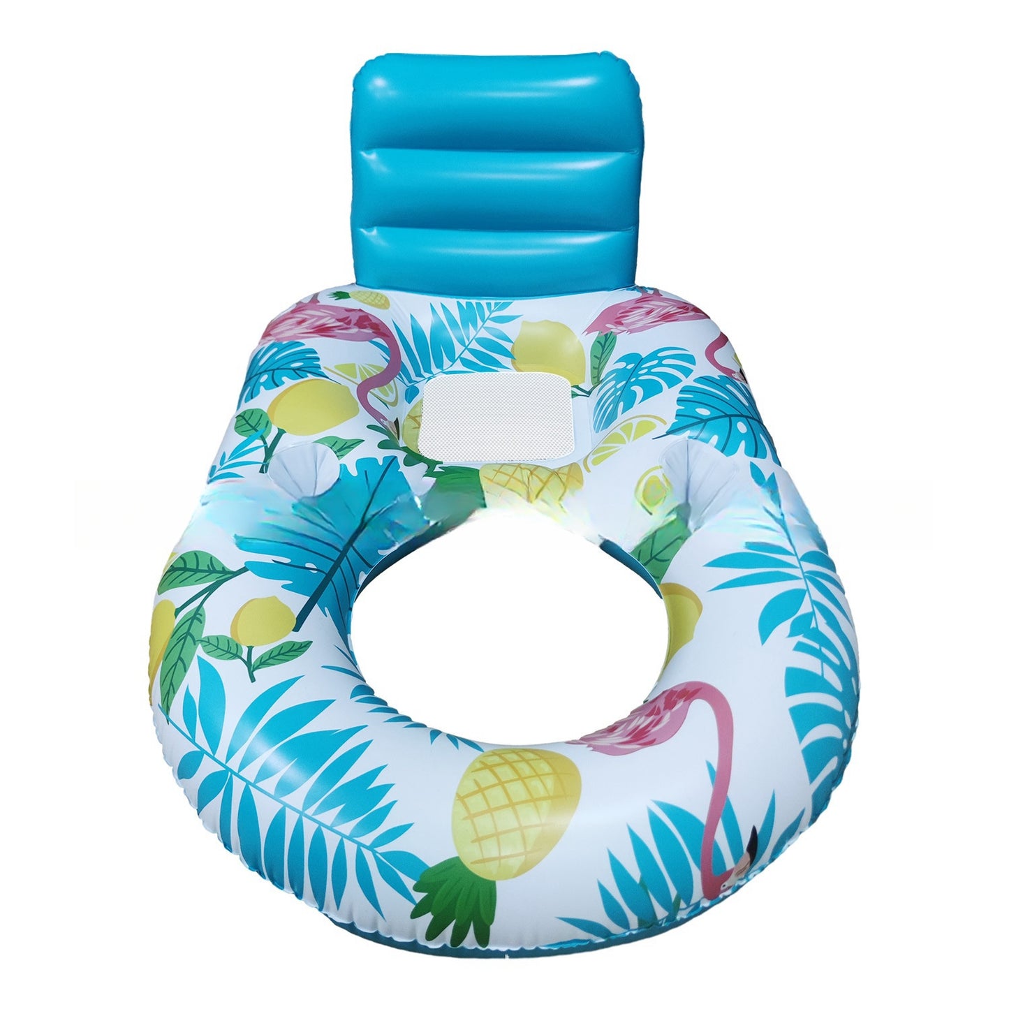 Leuchtendes Aufblasbares Pool Bett Mit Licht Und Rückenlehne Für Entspannung Am Wasser 140 90 65 Cm - Hobbyfy