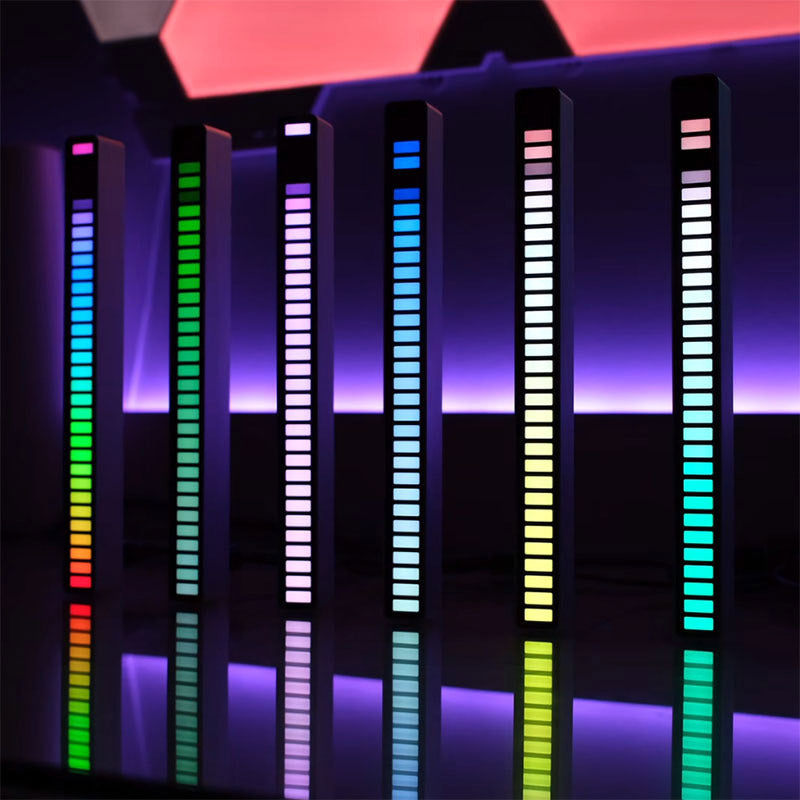 Sprachgesteuerte Ambientebeleuchtung RGB 32 LEDs 18 Farben - Hobbyfy