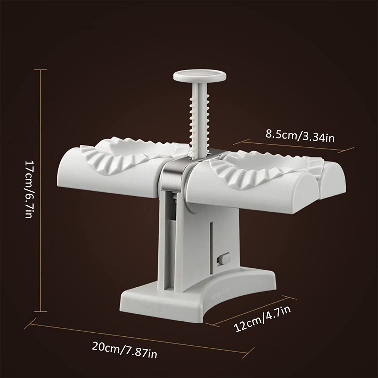 DumplingPro Doppelkopf Dumpling Maker Handbetriebenes Modell - Hobbyfy