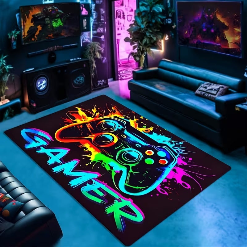 Gaming Bodenmatte Wasserdicht Abwischbar Cartoon Muster Größen - Hobbyfy